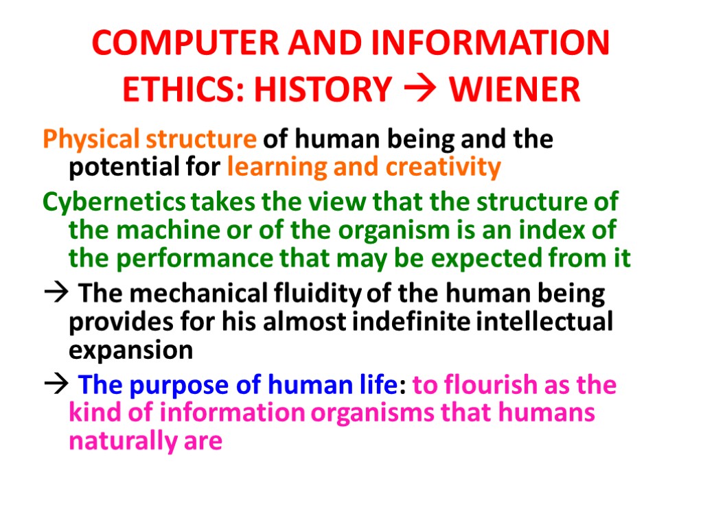 INFORMATION, COMPUTER AND ROBOETHICSCOMPUTER AND INFORMATION ETHICS ...